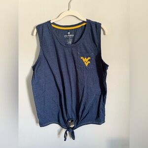 Colosseum Women's Blue Top with Gold Trim